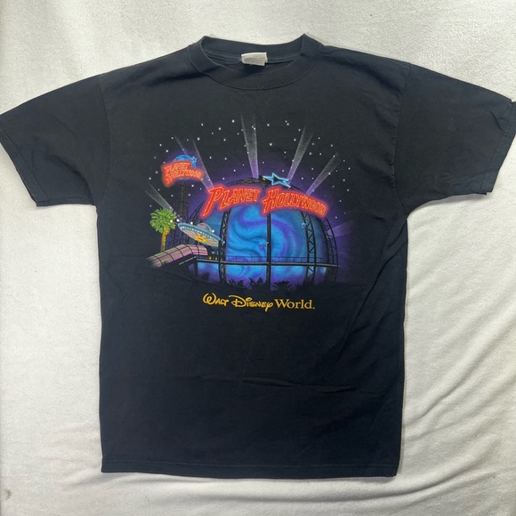 Planet Hollywood Walt Disney World 90s Y2K Tshirt Mens M made in USA 1656 - Picture 1 of 6